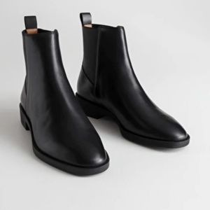 &OtherStories Chelsea Leather Boots (NEW)
